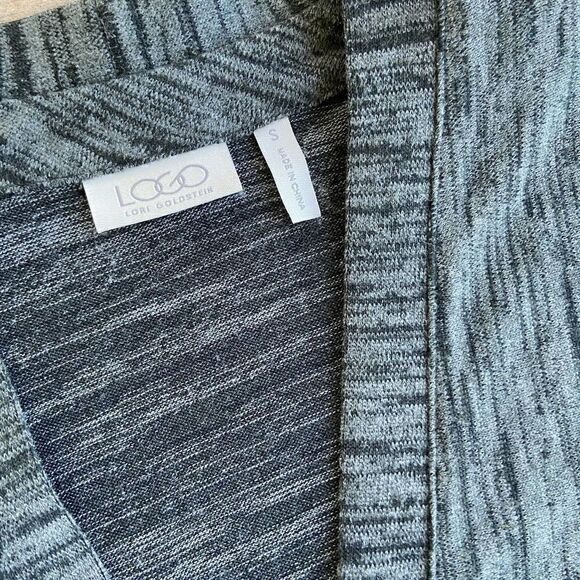 LOGO by Lori Goldstein Space Dyed Green Jacket S - Picture 3 of 5